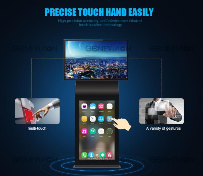 As telas do fabricante HD de China estão quiosque duplo sozinho ou de Android dos trabalhos em rede do signage digital ereto livre da tela