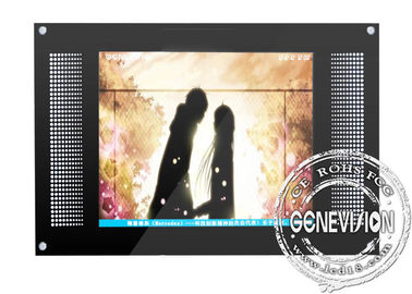 exposição do LCD da montagem da parede do metal de 15 polegadas com o OSD alemão, italiano, espanhol