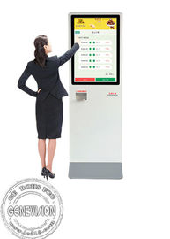 Sistema de pagamento ereto pedir em linha do quiosque do Signage de Wifi Digital do tela táctil da informação de serviço do auto do assoalho