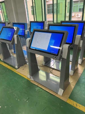 Windows Standing Base Outdoor Touch Screen Kiosk All In One Monitor de reconhecimento facial