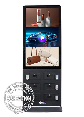 49&quot; Android Touch Screen Kiosk com seis gabinetes de carregamento de smartphones