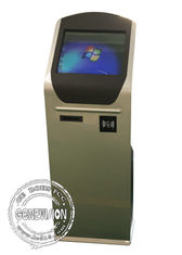 fila do banco de 19 polegadas que Ticketing o quiosque do computador do toque de NFC da impressora do quiosque do serviço do auto da máquina