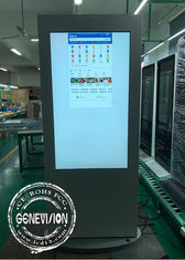 55 monitor impermeável do totem da propaganda do LCD do tela táctil do Signage PCAP de Digitas da polegada
