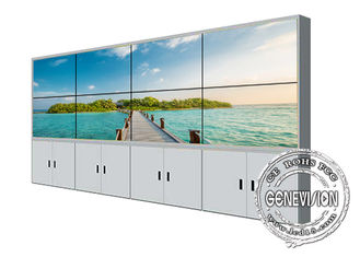 da moldura video do estreito da parede de 55inch 4K UHD a tela de emenda LCD indica o armário de 2*4 andares do suporte