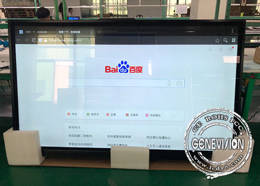 Monitor de exposição grande super do LCD da montagem da parede de 100 polegadas com HDMI dentro e tela táctil do porta usb