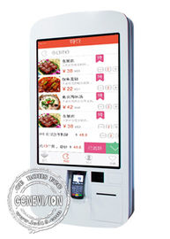 Signage de WIFI Android Digital do restaurante máquina pedindo do alimento montável da parede de 32 polegadas