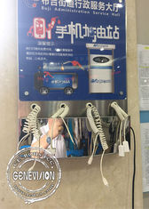 Propaganda de tela 21,5&quot; do Lcd da montagem da parede do Super Slim de Diy quiosque da estação de carregamento do telefone