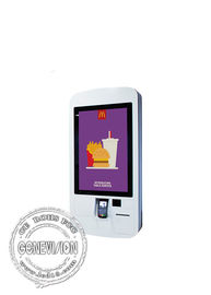 32 máquina esperta do pagamento do LCD do restaurante do quiosque Win10 do pagamento do serviço do auto da polegada