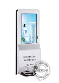 21,5 quadro de avisos do LCD Digitas do quiosque do tela táctil da polegada com exposição automática do LCD do distribuidor do Sanitizer da mão do gel 1000ML