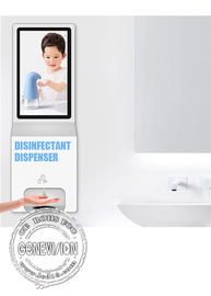 Quiosque do Sanitizer da mão do tela táctil de Android do Signage de Wifi Digital da propaganda