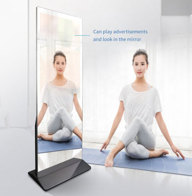 Assoalho que está a exposição 400cd/m2 do LCD do espelho de Android 7,1 para a aptidão da ioga