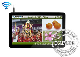 tela magro de Media Player WIFI RJ45 3G Digitas da moldura do estreito da exposição da propaganda do jogador 500nits LCD do anúncio 43inch