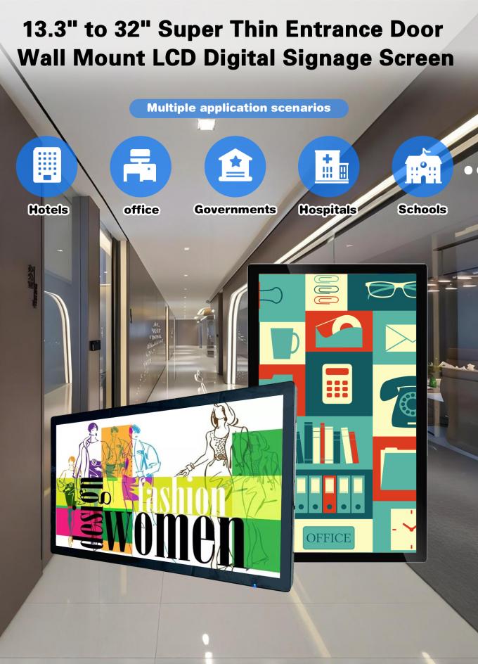 Elevador de Parede Android 21.5" 32" 18.5" Smart Video Player em Software de Controle Remoto 1