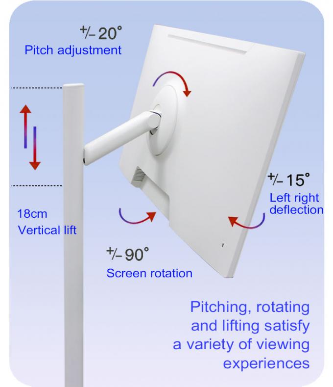 24" 27" 32" Smart Screen móvel Android 11 OS 4GB 64GB Smart Touch Screen rolável com bateria recarregável 3