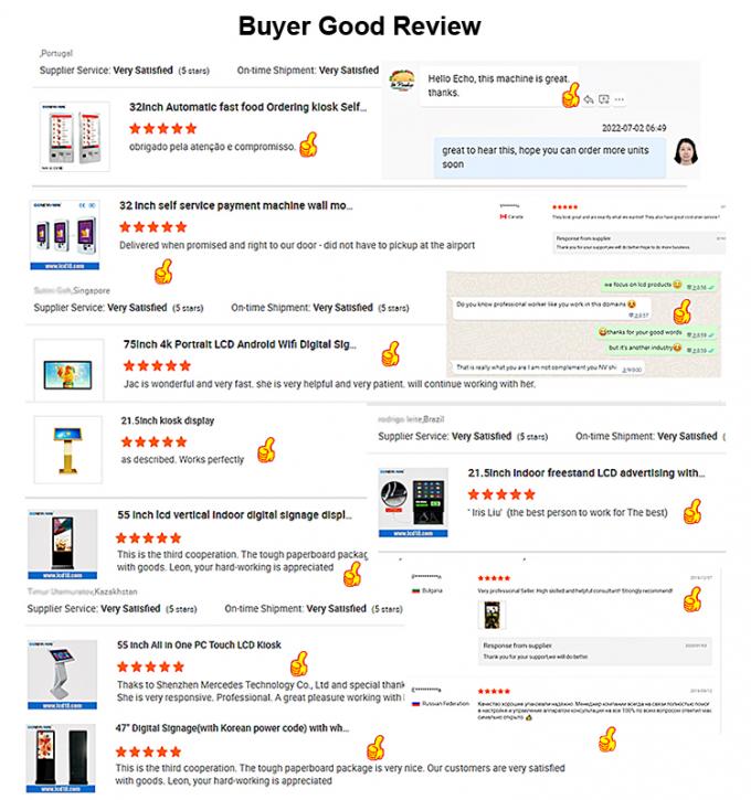 Quiosque Touch Screen Self-Service All-in-One de 21,5" para Hospitais, Bancos e Finanças com Sistema Automático de Fila e Informações de Consulta 1