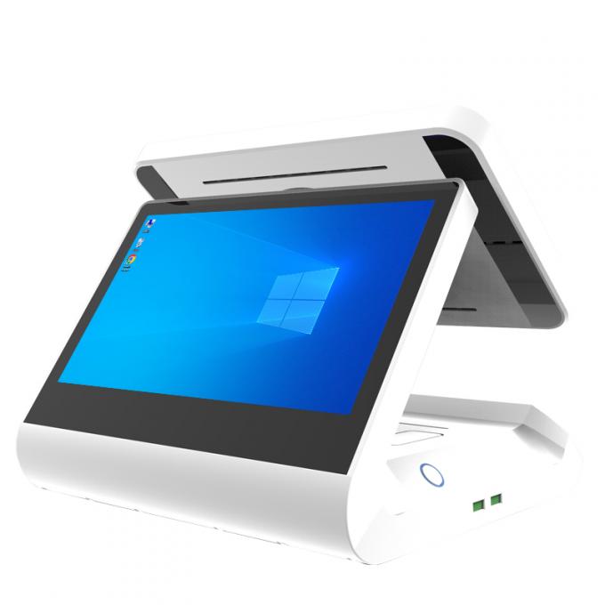 Android Desktop tela de caixa de tela dupla com impressora e scanner de 80 mm 11,6 polegadas + 11,6 polegadas 2 GB + 32 GB POS Systems Machine Terminal 1
