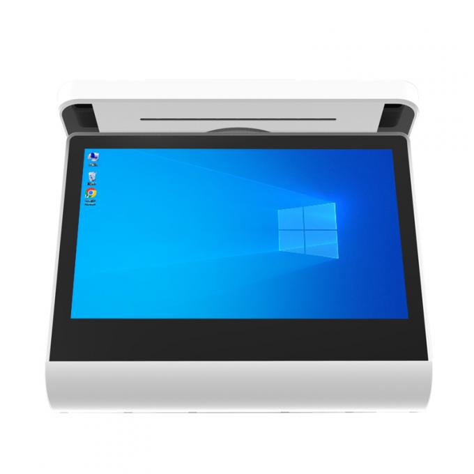 Android Desktop tela de caixa de tela dupla com impressora e scanner de 80 mm 11,6 polegadas + 11,6 polegadas 2 GB + 32 GB POS Systems Machine Terminal 0