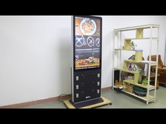 49 polegadas touch screen kiosk com 6 armários de carga