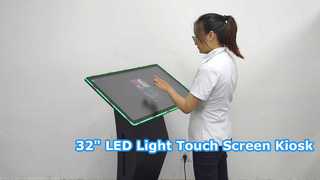 32 polegadas LED Light AG vidro tudo em um quiosque com tela de toque