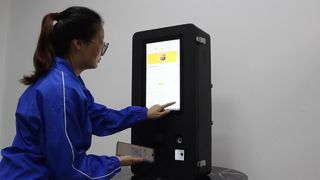 Quiosque de auto-encomenda externo de 15,6 polegadas com leitor de impressão digital, 720P