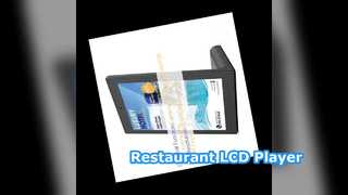 Leitor LCD em forma de L para restaurantes