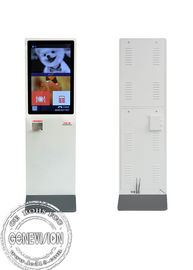 Sistema de pagamento ereto pedir em linha do quiosque do Signage de Wifi Digital do tela táctil da informação de serviço do auto do assoalho