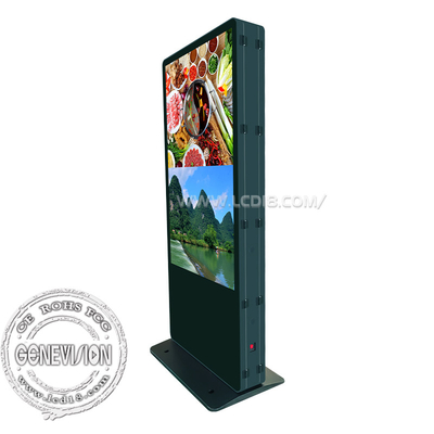 Display de vídeo LCD de dois lados, quiosques de publicidade
