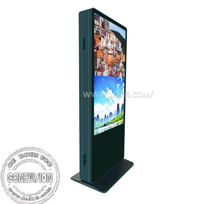 Display de vídeo LCD de dois lados, quiosques de publicidade