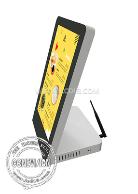 15.6 polegadas de forma L mesa publicitária touch screen ou sem touch screen para balcão