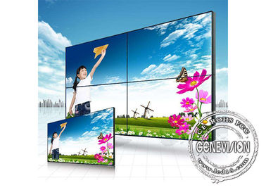 65&quot; cor estreita video HD completo 1080p do monitor do LCD da moldura da parede 2X2 3.5mm do Signage de Digitas