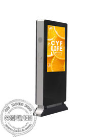 49 Signage eletrônico exterior completo do tela táctil HD LCD da propaganda da polegada com a câmera do reconhecimento de cara