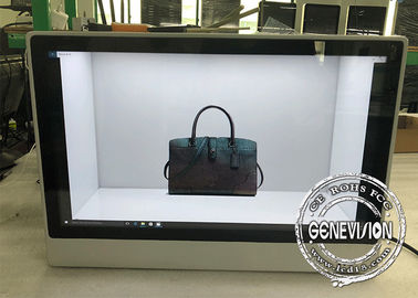 HD completo mostra transparente do LCD de 21,5 polegadas com tela táctil