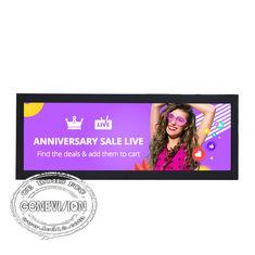 Tela longa brilho alto esticado da exibição de vídeo interna do LCD do Signage de Digitas 19,7 polegadas