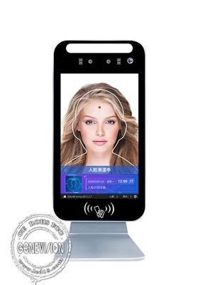 Termômetro facial do reconhecimento da passagem esperta de Android 7,1 com 8&quot; painel LCD