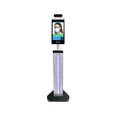 Quiosque de medição da temperatura do reconhecimento de cara da posição do assoalho com 8&quot; exposição do LCD