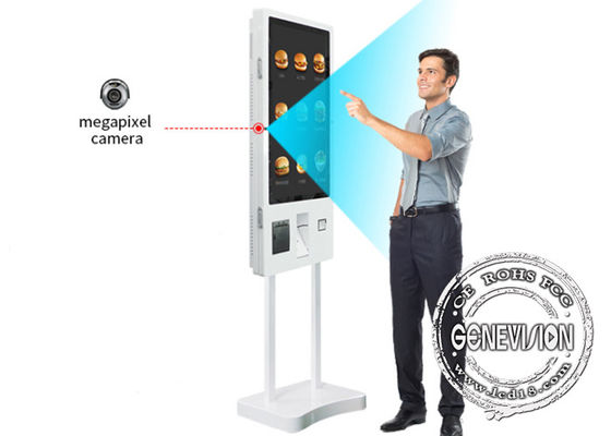 Quiosque inerente de MacDonalds do pagamento do serviço de um auto de 32 polegadas da câmera para a tomada da roupa