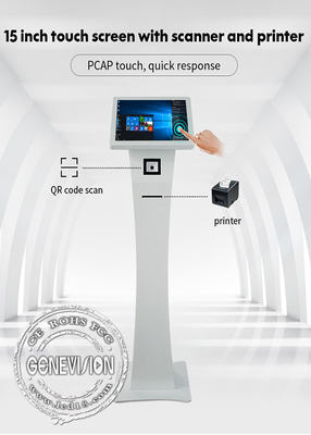 Do quiosque capacitivo interativo do tela táctil de Android de 21,5 polegadas estilo estando livre