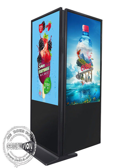 Ultra Thin 55 Inch Double Sided Interactive Touch Screen Kiosk