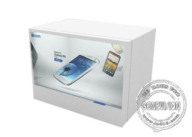 Mostra transparente do Lcd do tela táctil branco com sistema/controlo a distância de Android