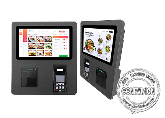 Quiosque automático de autoatendimento de 15,6 polegadas para pedidos de máquina de pagamento para Resaurant Kfc Mc