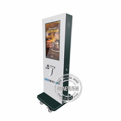 32 polegadas de sinalização digital exterior Ip65 Smart Display com scanner de código Qr e impressora