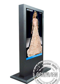 55 polegadas IP65 Waterproof o condicionador de ar exterior do quiosque do Signage de Digitas para dentro