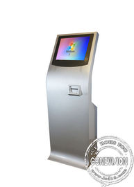 Posição livre do quiosque magro do tela táctil, tudo em uma com tela do painel e impressora térmica Self-Service Machine