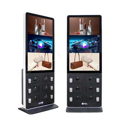 Display de sinalização digital em pé de LCD interativo Telefone Carregamento Password Cabinet Digital Signage