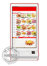 Autosserviço capacitivo do tela táctil que paga a máquina 32inch a exposição esperta Ultra-fina do LCD da Parede-montagem com impressora e NFC