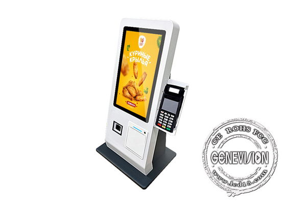 15.6 polegadas Touch Screen Monitor Android PC Kiosk Impressora All In One Touch Pc Shopping Mall Hotel Kiosk Kiosk de Pagamento