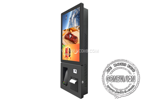 24 polegadas Android NFC Scanner Retrato Restaurante Self-Service Quiosque de Pedidos, Quiosque de Pagamento Inteligente Com Leitor de Cartões