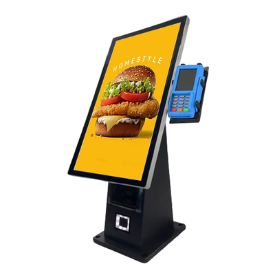 10 pontos PCAP touch screen kiosco de autoatendimento em preto para melhor experiência do usuário