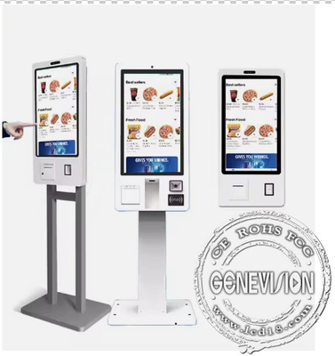 Quiosque Interativo Avançado de Pagamento de Autoserviço Com Logotipo QR Scanner E 10 Pontos PCAP Touchscreen