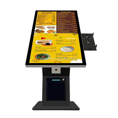 Ecrã de toque Restaurantes Self-Service Quiosque de pagamento 21.5 polegadas Corpo de metal 5S Tempo de resposta